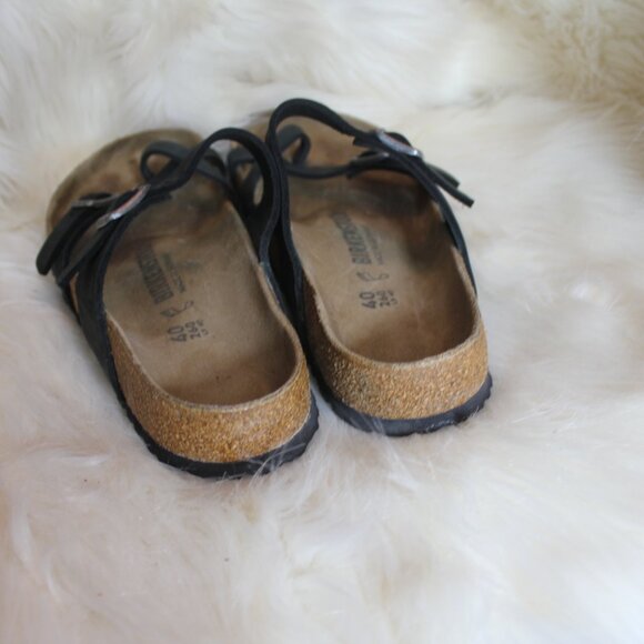 Birkenstock Black sandals with adjustable straps Made in Germany size 40 /9-9.5 - Picture 6 of 8